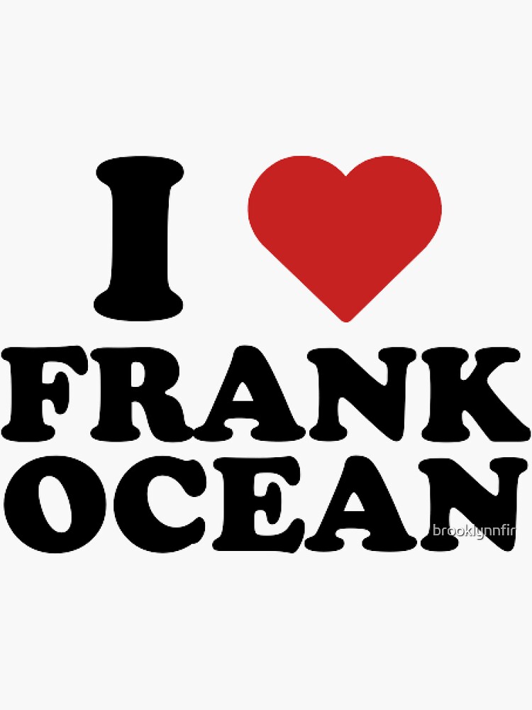 Thumbnail 3 of 3, Sticker, I heart frank ocean designed and sold by brooklynnfir.