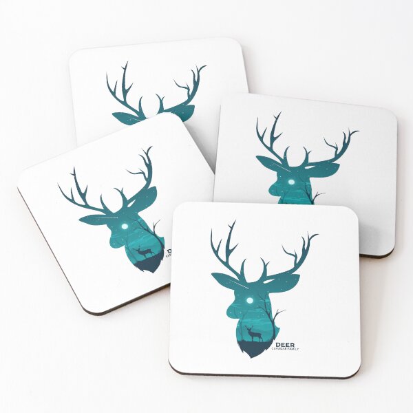Item preview, deer silhouette art designed and sold by kiakuki.