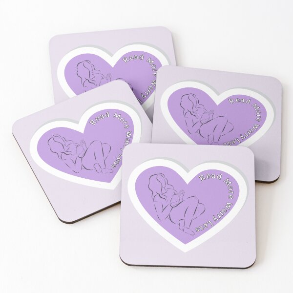 Item preview, Read More Worry Less - Girl Reading  designed and sold by Wiss2Arts.