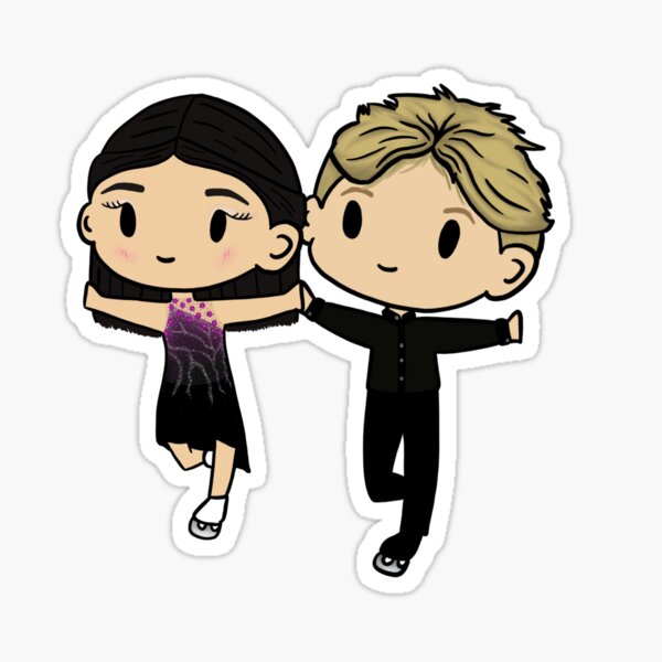 Item preview, Ice Dancers Caitlin Kim and Daniel Dehart designed and sold by Amanda Urban.