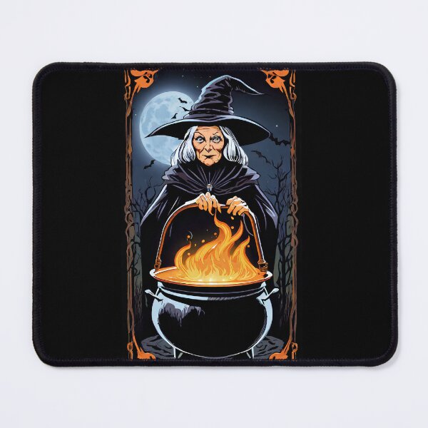 Item preview, Old Witch With Boiling Cauldron designed and sold by KoliBabb.