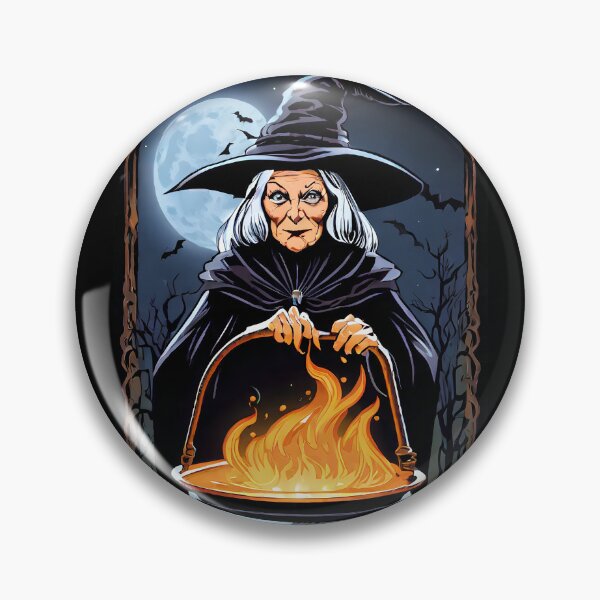 Item preview, Old Witch With Boiling Cauldron designed and sold by KoliBabb.