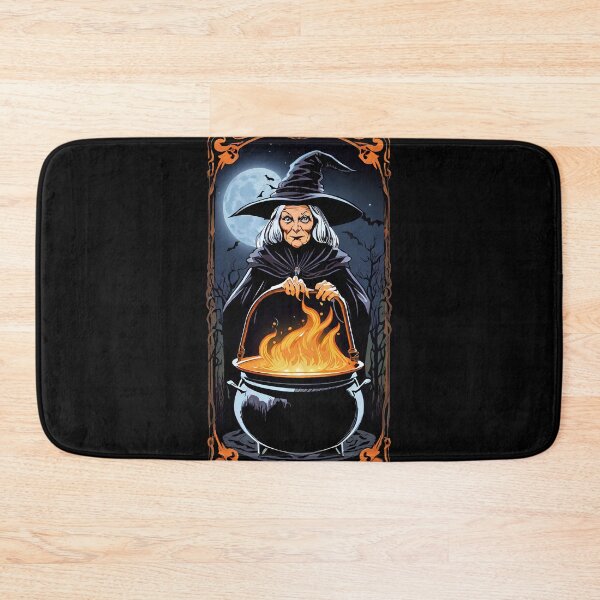 Item preview, Old Witch With Boiling Cauldron designed and sold by KoliBabb.