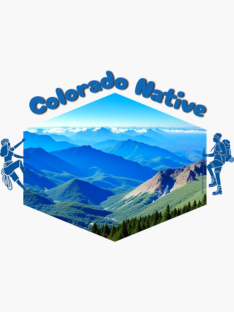 Colorado Native Hiker Climber | Sticker