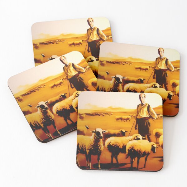 Item preview, Shepherd Sascha with his sheep designed and sold by tensorbrush.