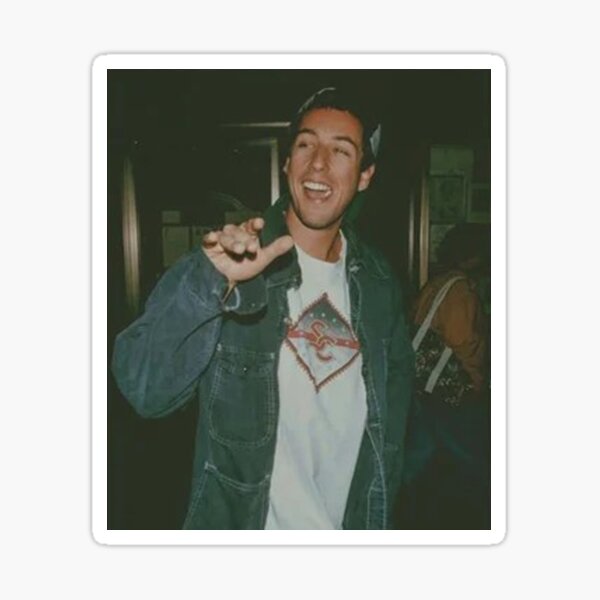 Vista previa del artículo con la obra «Vibraciones felices y relajadas Adam Sandler», diseñado y vendido por imishdaud.