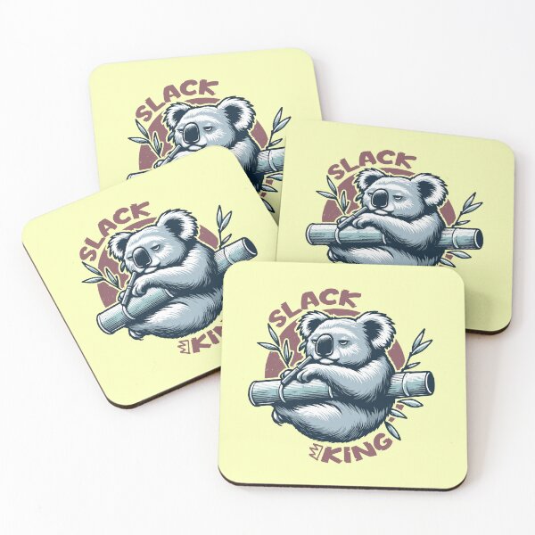 Item preview, Slacking Slack King Koala Chilling designed and sold by OneWayOrAnother.