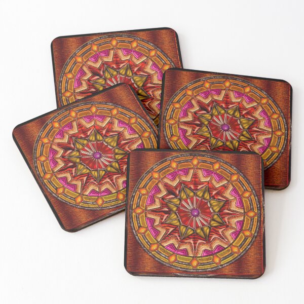 Aperçu de l'œuvre Mandala 01 mini bois créée et vendue par extramuros-cf.