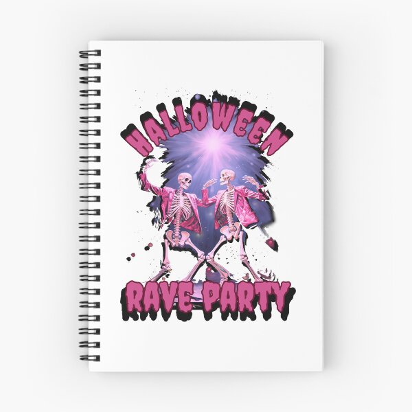 Item preview, Spooky Halloween Skeleton, Halloween Rave Party, Skeletons dancing White designed and sold by Moe-Hagag.