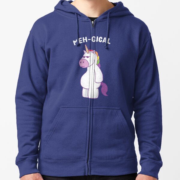 Meh-Gical Unicorn Zipped Hoodie