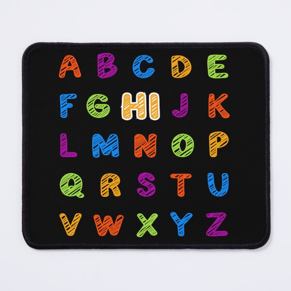 Item preview, Colorful Alphabet ABC Hi Greeting designed and sold by ASeasonalFlair.