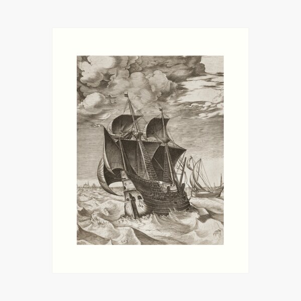 Vintage Ship Art III - Nautical Decor Art Print