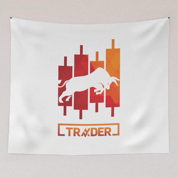 Item preview, Forex Trader Bull Red/Orange Candles designed and sold by TRADE-STORECR.