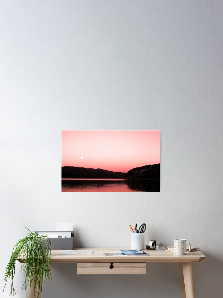 Thumbnail 2 of 3, Poster, Morning Moon designed and sold by Rosh.