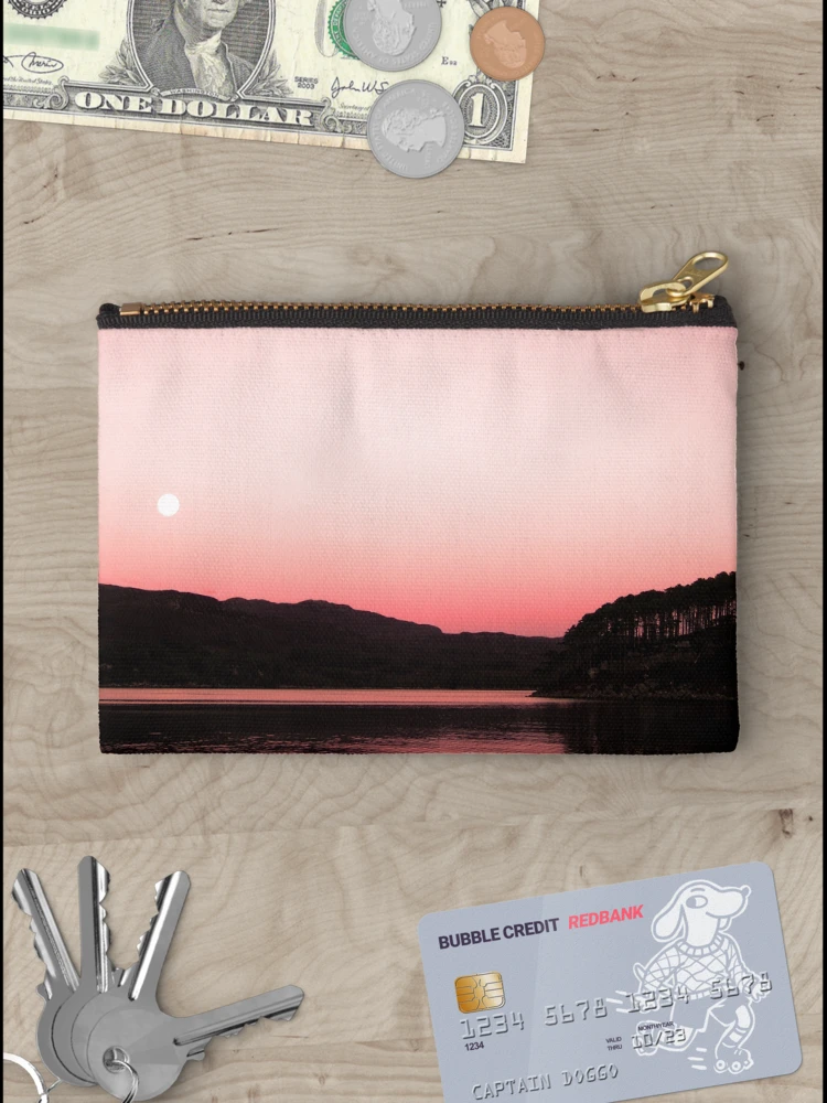 Thumbnail 3 of 4, Zipper Pouch, Morning Moon designed and sold by Elizabeth Austin-Craig.
