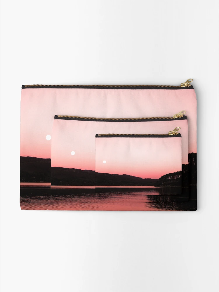 Thumbnail 2 of 4, Zipper Pouch, Morning Moon designed and sold by Elizabeth Austin-Craig.