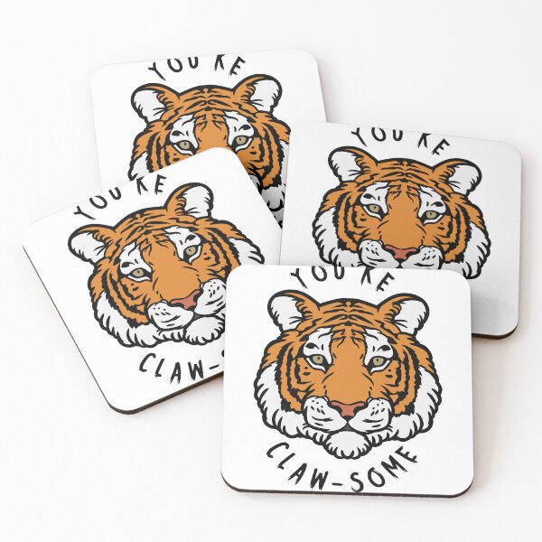 Item preview, Animal Pun Tiger CLAW-some designed and sold by bububabuinc.