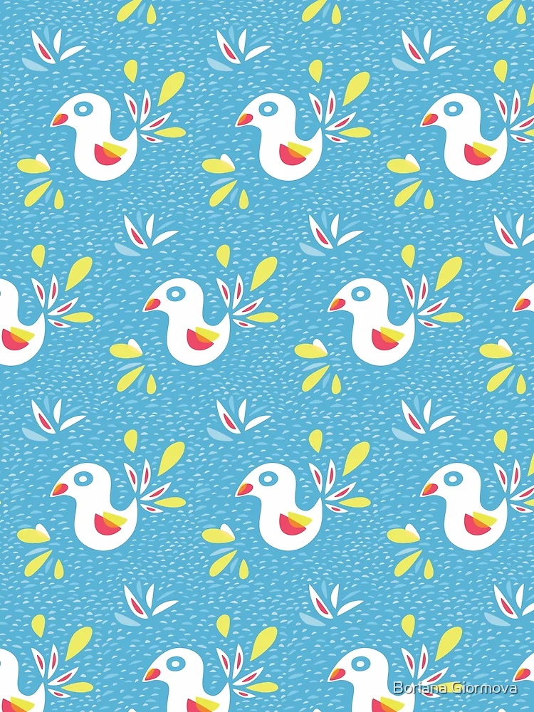 Thumbnail 4 of 4, Graphic T-Shirt, Abstract Bird In Spring designed and sold by Boriana Giormova.