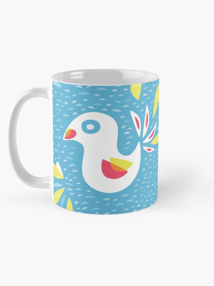 Thumbnail 5 of 6, Coffee Mug, Abstract Bird In Spring designed and sold by Boriana Giormova.