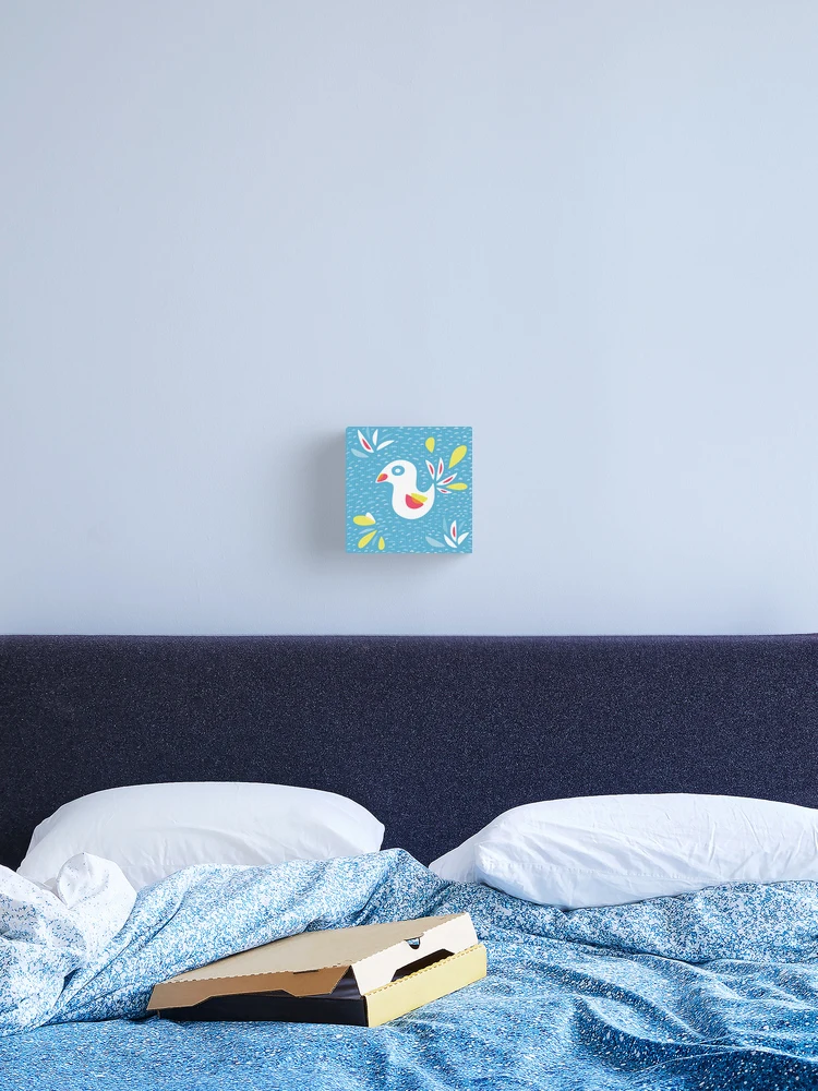 Thumbnail 2 of 3, Canvas Print, Abstract Bird In Spring designed and sold by Boriana Giormova.