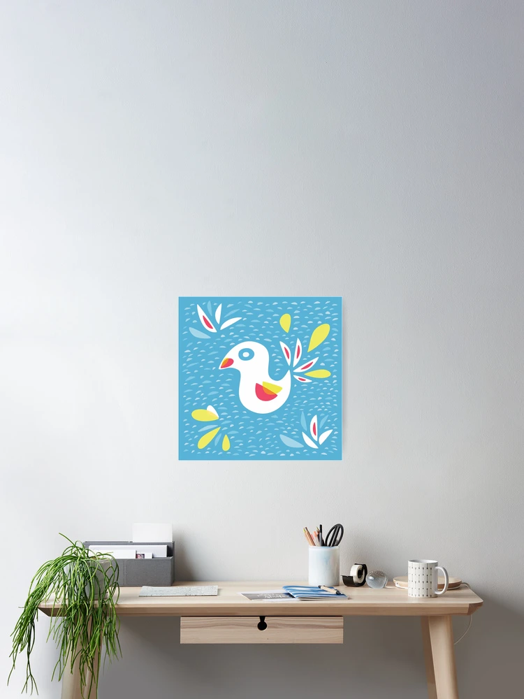 Thumbnail 2 of 3, Poster, Abstract Bird In Spring designed and sold by Boriana Giormova.