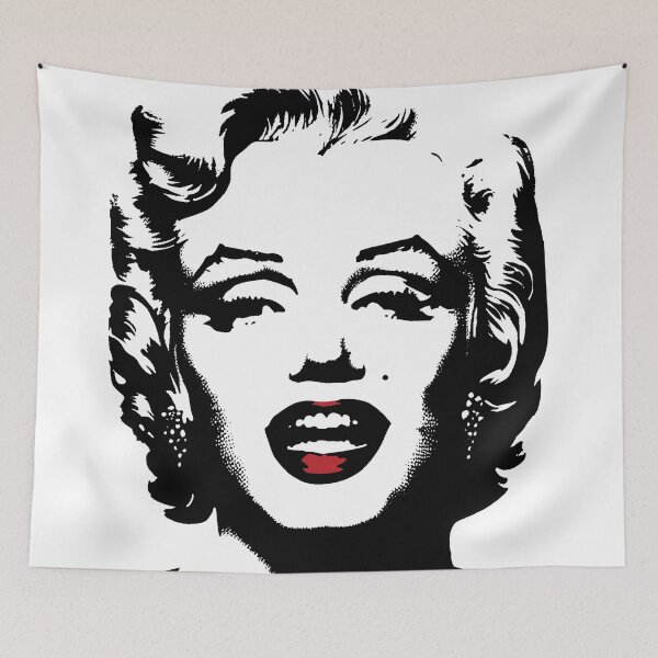 Item preview, Iconic Marilyn Monroe: Bring Glamour to Your Space! Vintage Retro Style Black and Red designed and sold by pelagio.