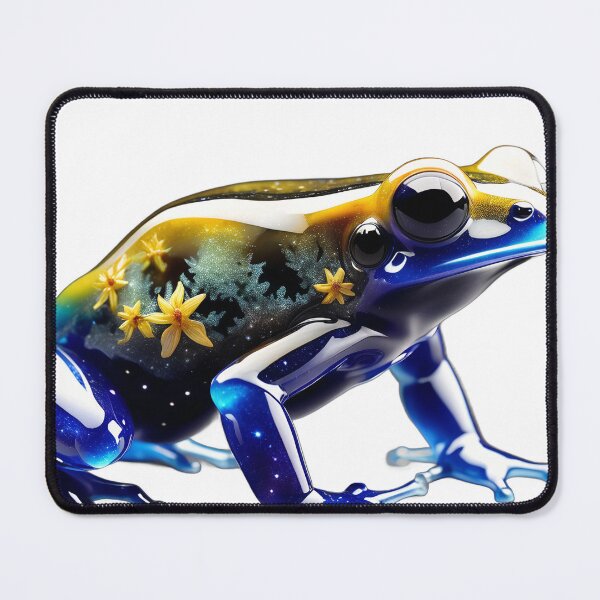 Item preview, Glass space and flowers dart frog designed and sold by KenVulf.