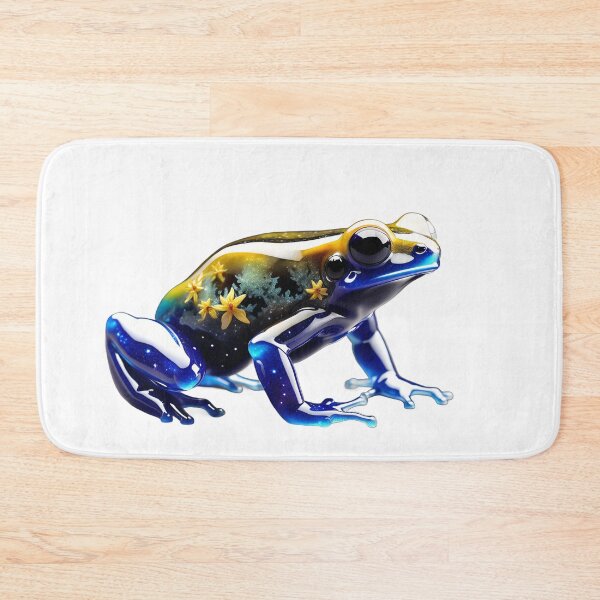 Item preview, Glass space and flowers dart frog designed and sold by KenVulf.