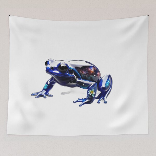 Item preview, Glass space and flowers dart frog designed and sold by KenVulf.