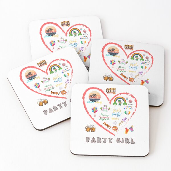 Item preview, party girl, lot of partys. designed and sold by MCanderart.