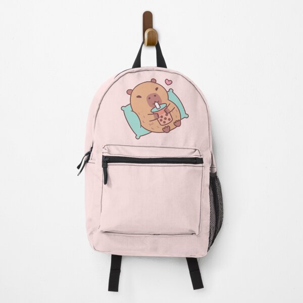Item preview, Cute Capybara Chilling And Drinking Bubble Tea designed and sold by rustydoodle.