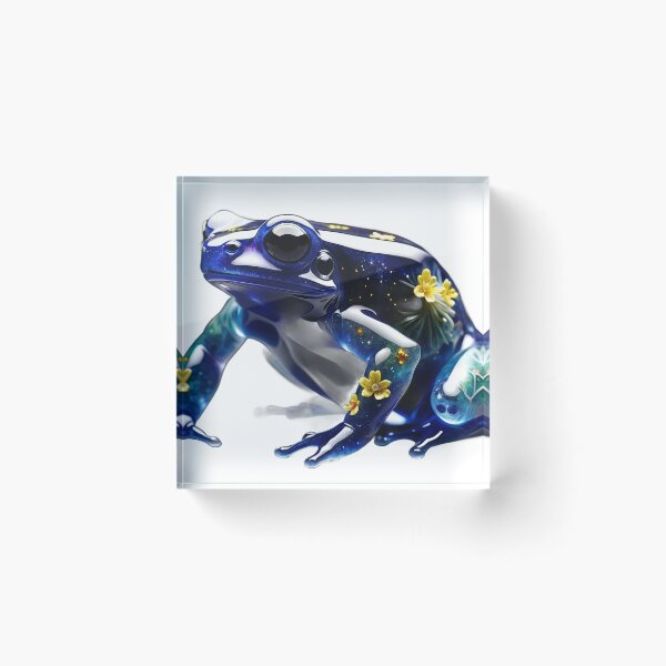 Item preview, Glass floral dart frog designed and sold by KenVulf.