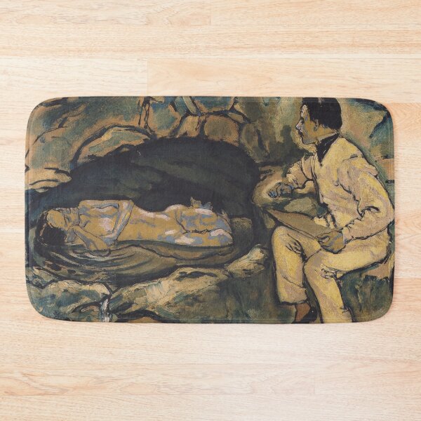 Item preview, Koloman Moser, Self-portrait with a Mermaid designed and sold by NouveauEra.