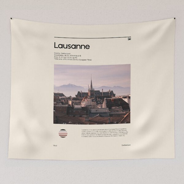 Item preview, Visit Lausanne, Switzerland (Travel poster) designed and sold by RabbitK.