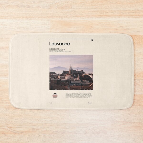 Item preview, Visit Lausanne, Switzerland (Travel poster) designed and sold by RabbitK.