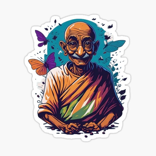 Item preview, Mahatma Gandhi designed and sold by MundoDISARE.