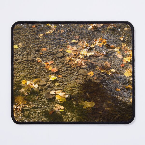 Item preview, Autumnal Tapestry - Clean River with Floating Mapleleafs Pictorial Pattern designed and sold by Georgia Mizuleva.