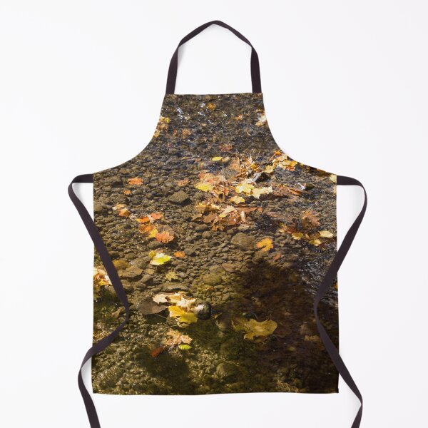 Item preview, Autumnal Tapestry - Clean River with Floating Mapleleafs Pictorial Pattern designed and sold by Georgia Mizuleva.