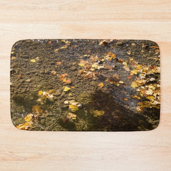 Item preview, Autumnal Tapestry - Clean River with Floating Mapleleafs Pictorial Pattern designed and sold by Georgia Mizuleva.