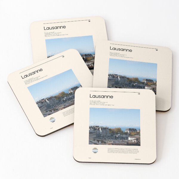 Item preview, Visit Lausanne, Switzerland (Travel poster) designed and sold by RabbitK.