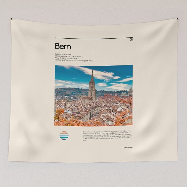 Item preview, Visit Bern, Switzerland (Travel poster) designed and sold by RabbitK.
