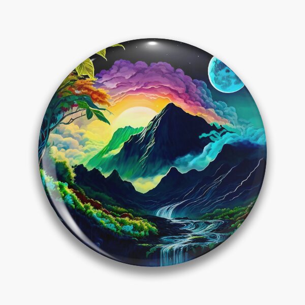 Item preview, Otherworld Series | Day and Night | Colorful Nature Aesthetic | Observable Universe designed and sold by Picasso-Prime.