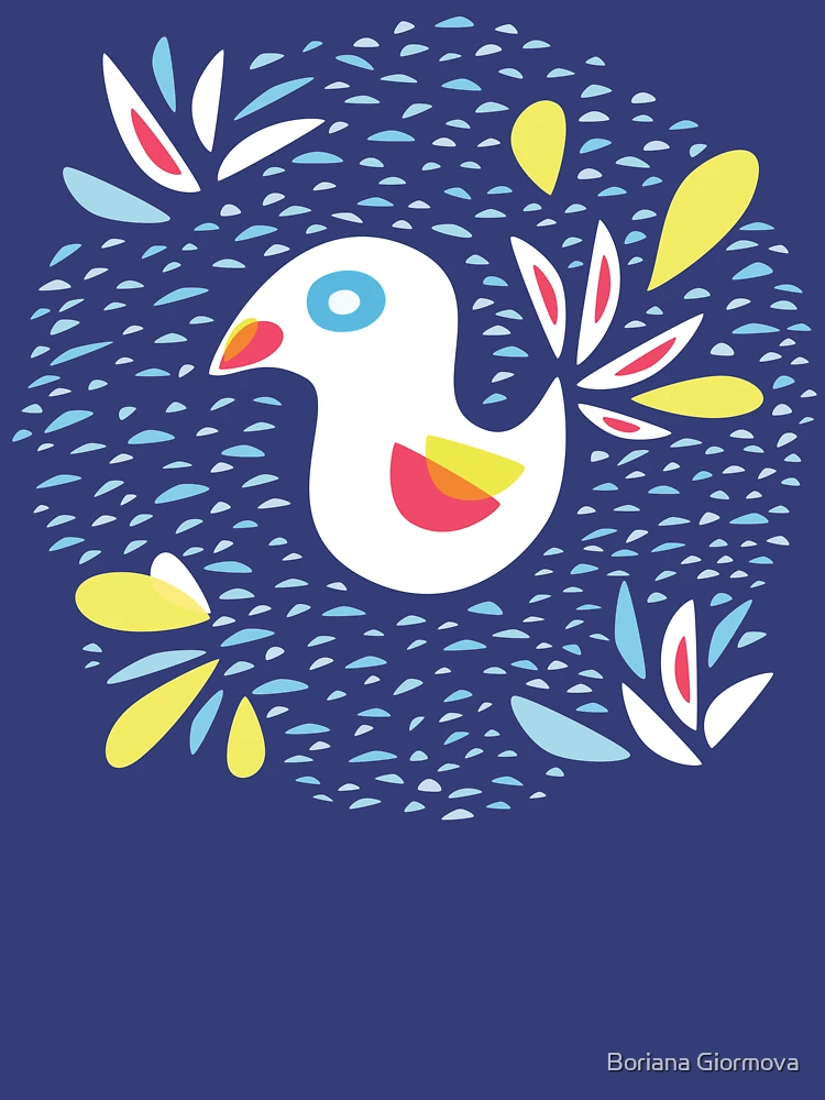 Thumbnail 4 of 4, Tank Top, Abstract Bird In Spring designed and sold by Boriana Giormova.