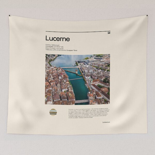 Item preview, Visit Lucerne, Switzerland (Travel poster) designed and sold by RabbitK.