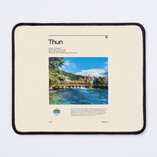 Item preview, Visit Thun, Switzerland (Travel poster) designed and sold by RabbitK.
