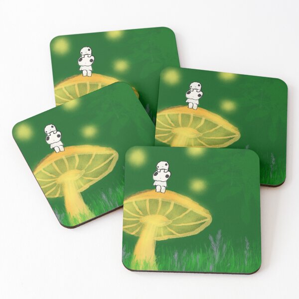 Item preview, Kodama and mushroom  designed and sold by missamethyst.