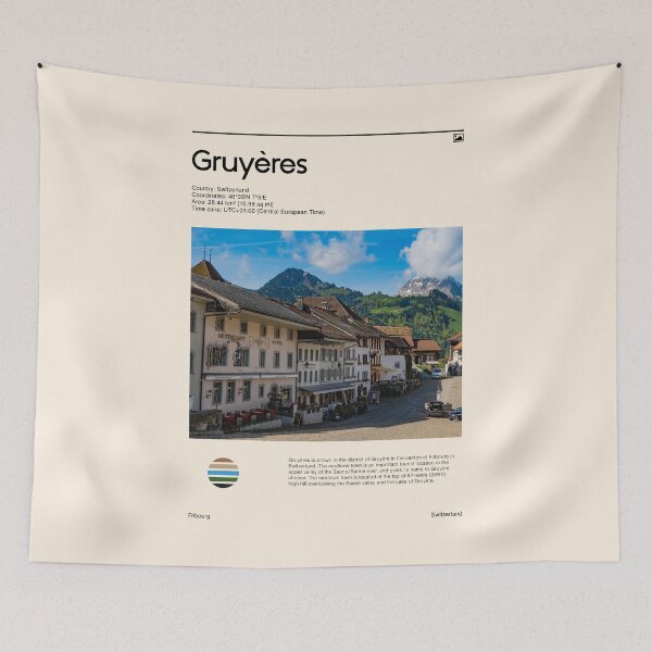 Item preview, Visit Gruyères, Switzerland (Travel poster) designed and sold by RabbitK.