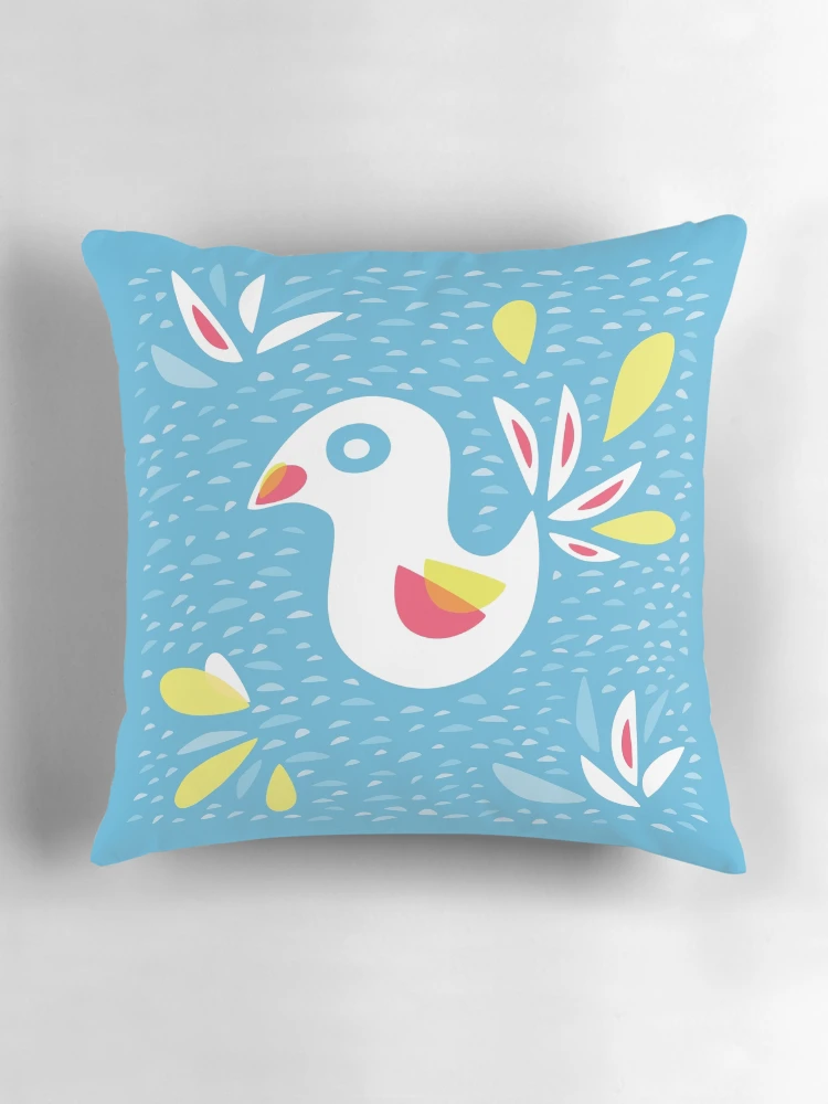 Thumbnail 3 of 4, Pillow, Abstract Bird In Spring designed and sold by Boriana Giormova.