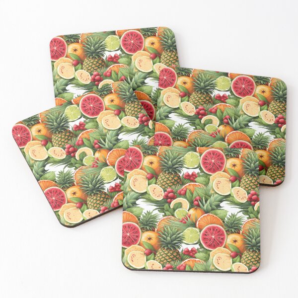 Item preview, Tropical Fruits pattern seamless 7 designed and sold by Tem‑Tip of pen.