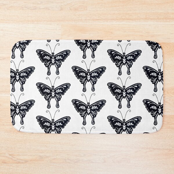 Item preview, Whimsical Butterfly in Black and White designed and sold by acvirden.